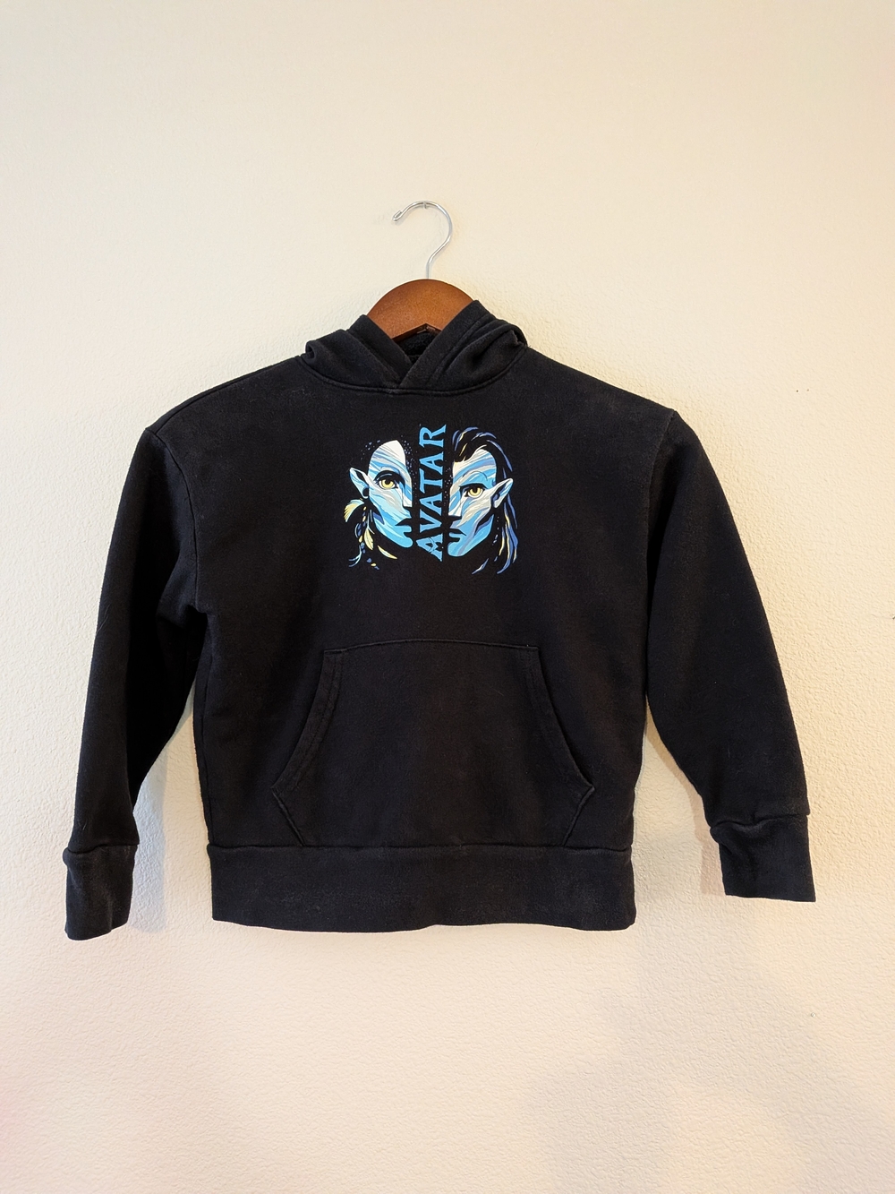 Old Navy Black Hoodie with Navy Logo Label